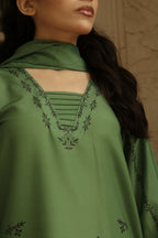 Olive Matcha neckline detail