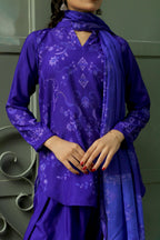 Plum dupatta styling